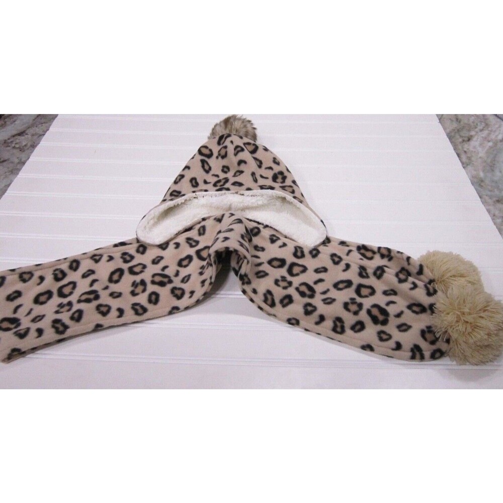 Target Hat and Scarf Animal Print Set Size 8-16 RN 17730